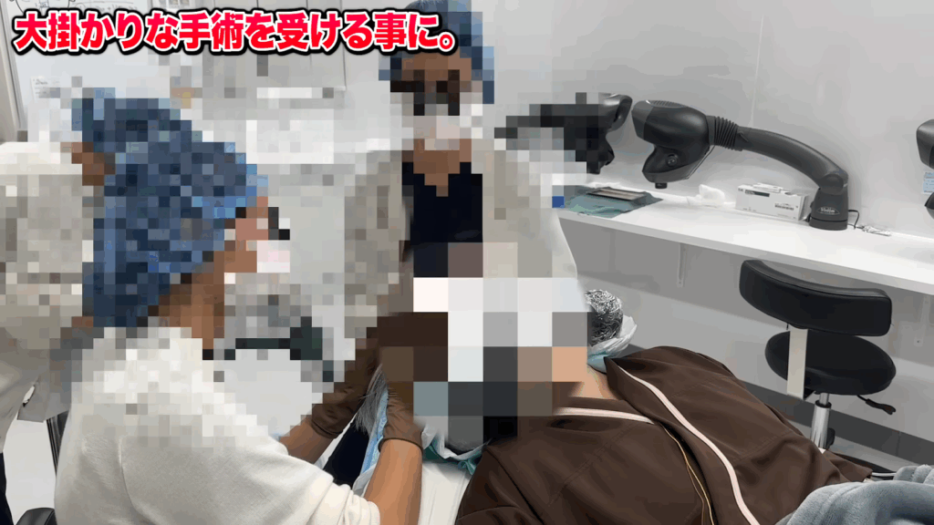 植毛施術スタート｜移植範囲へ1本ずつ丁寧に植え込む