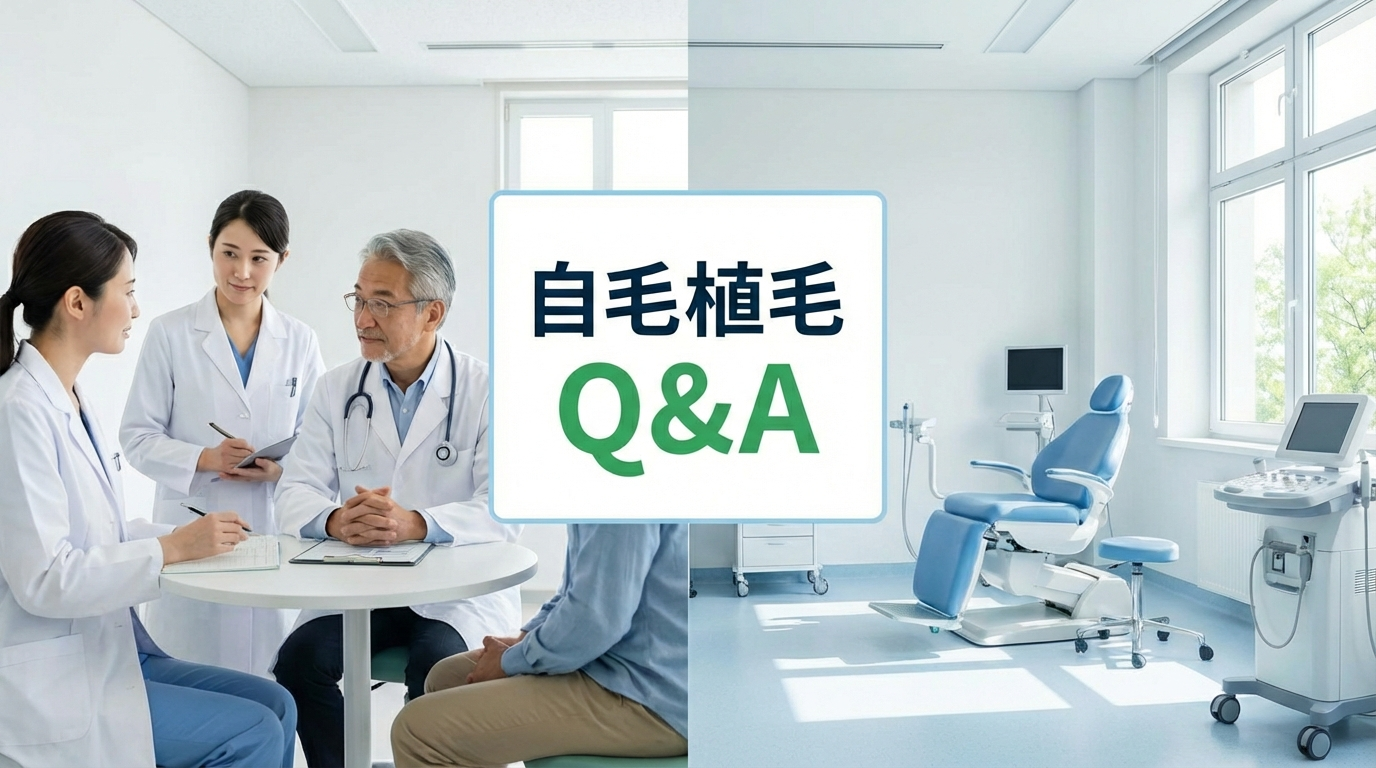 【Q&A】自毛植毛でよくある質問