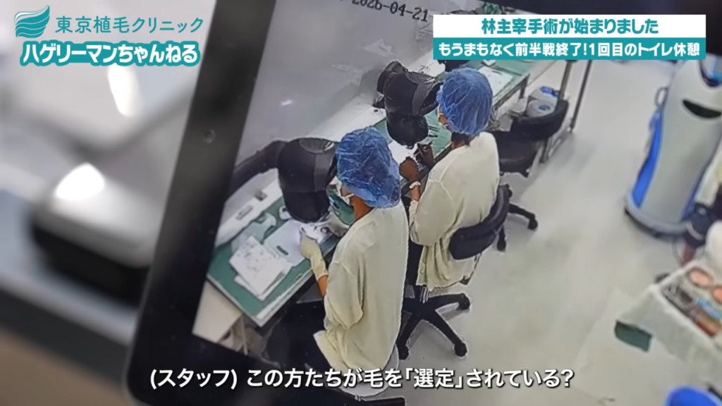 株分け作業の様子